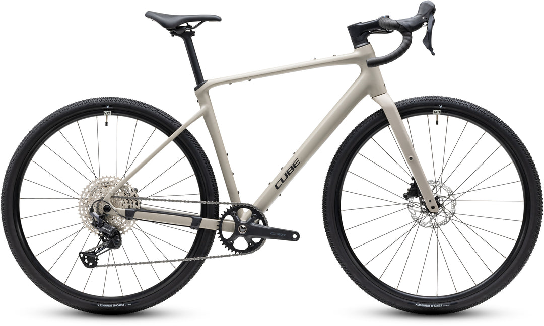 GRAVELOVÉ KOLO Cube Nuroad EX oatgrey´n´black 2027