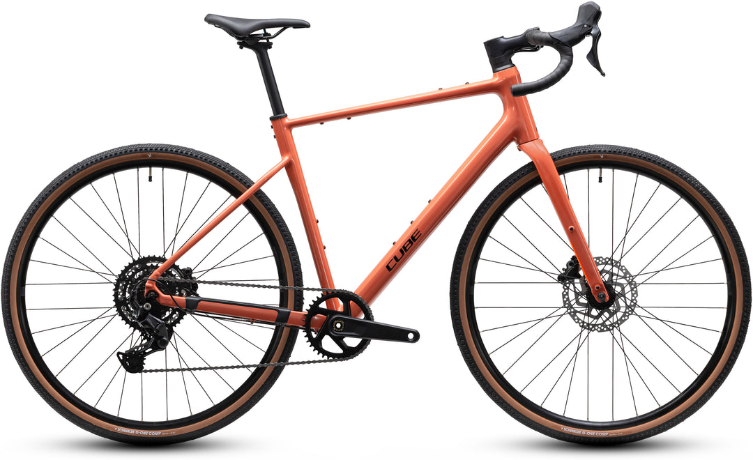 GRAVELOVÉ KOLO CUBE NUROAD ONE spicypapaya´n´black 2027