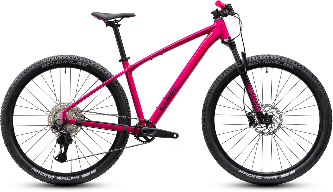 HORSKÉ KOLO CUBE REACTION PRO fuchsia´n´black 2027